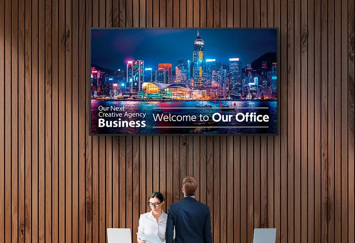 Affichage dynamique Sony BRAVIA à l’accueil