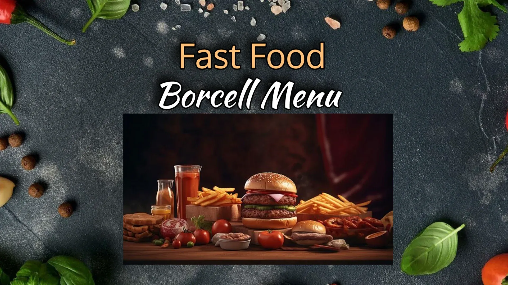 Bar à burgers : modèle d’affichage dynamique pour Restauration