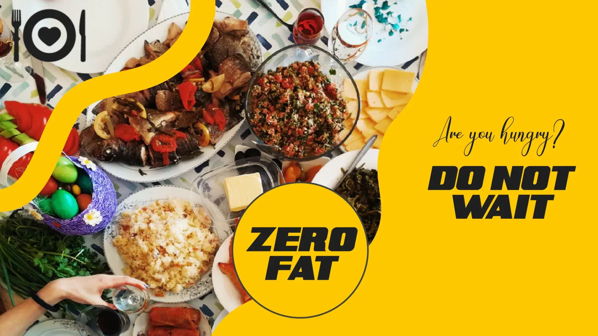 Cuisine saine : modèle d’affichage dynamique pour Restauration
