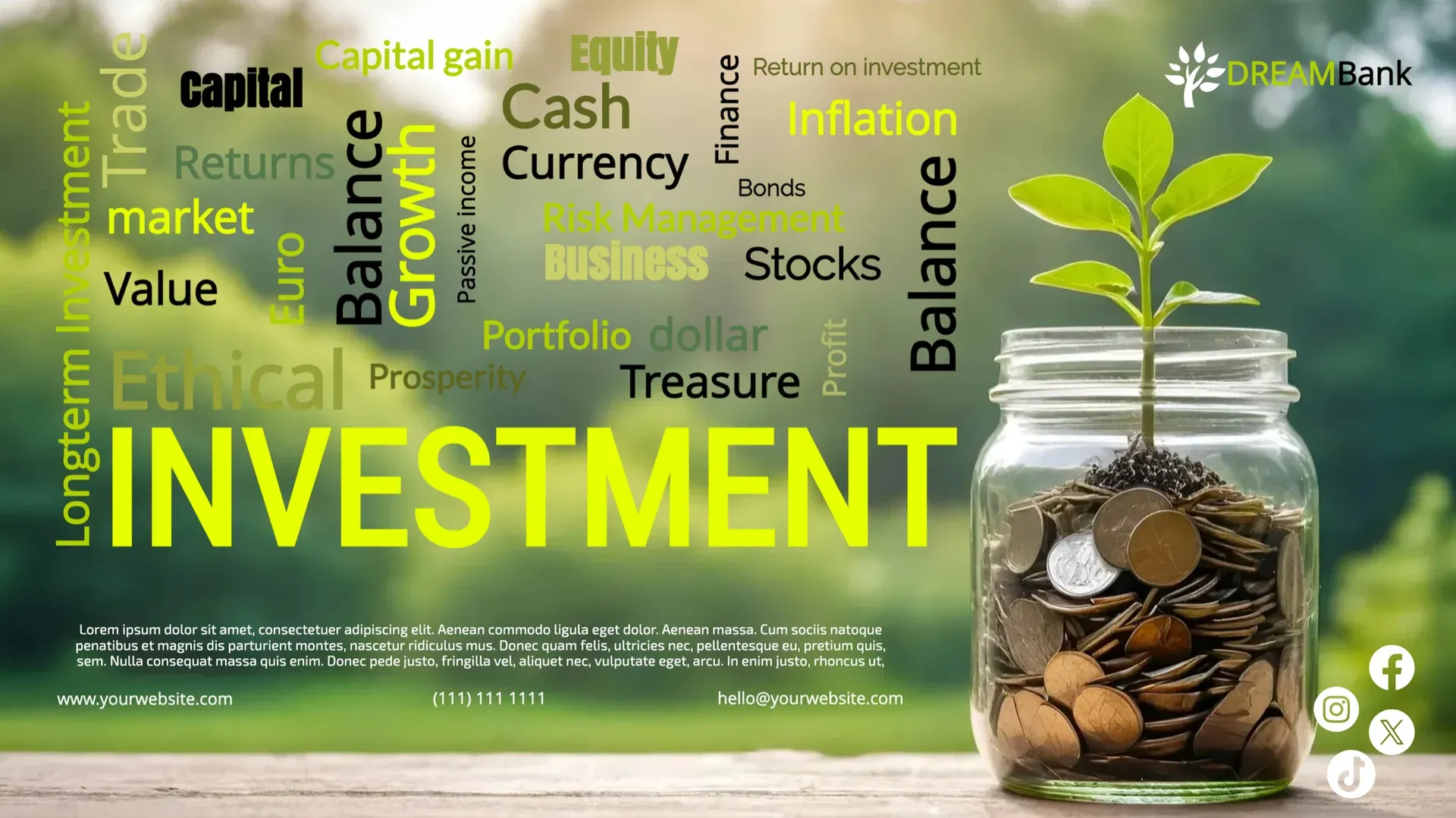 Investissement : modèle d’affichage dynamique pour Finance
