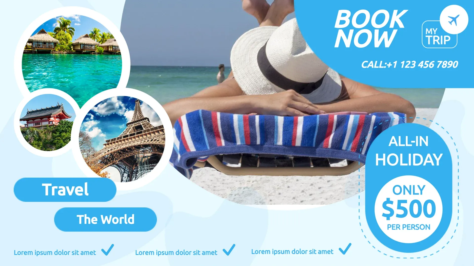 Mon voyage : modèle d’affichage dynamique pour Voyages