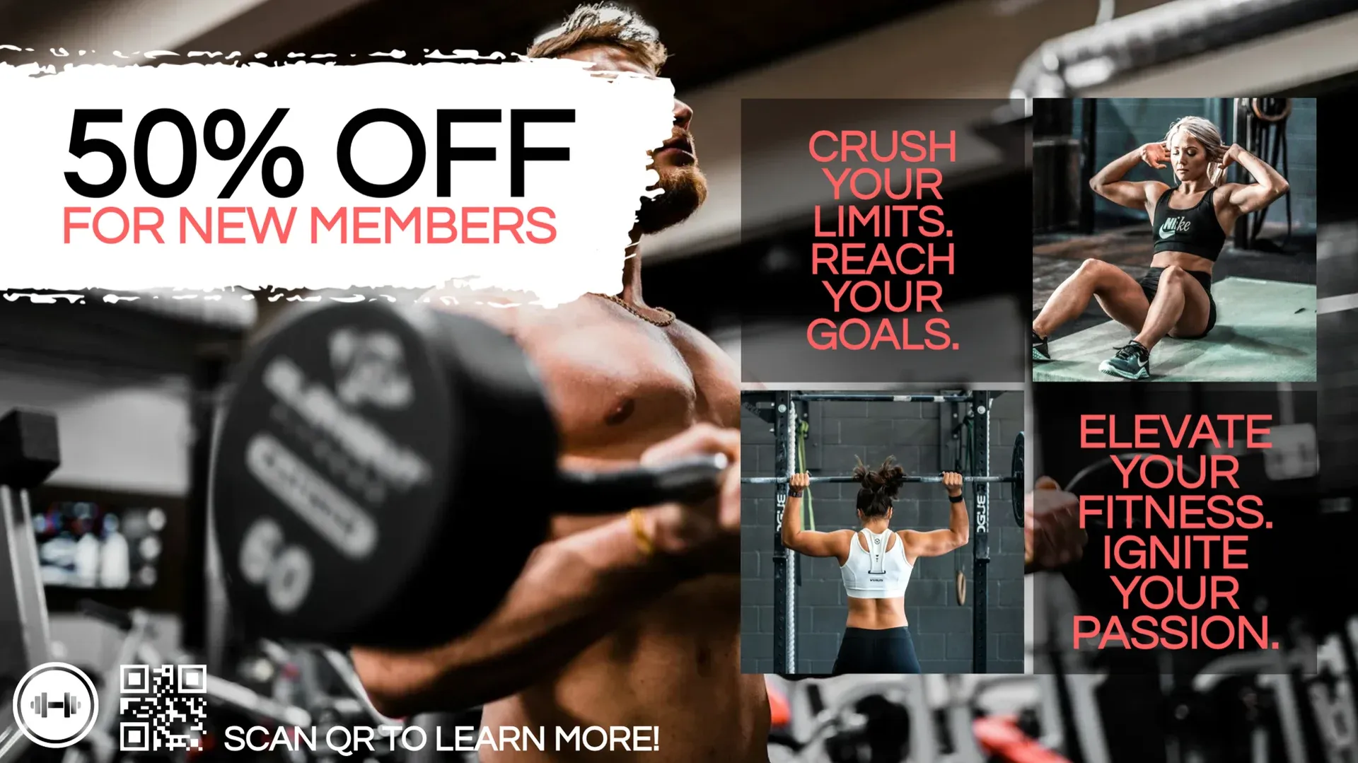 Nouveaux membres : modèle d’affichage dynamique pour Fitness