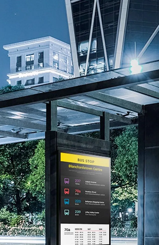 Écran d’affichage Samsung Tizen OHA-S dans les transports