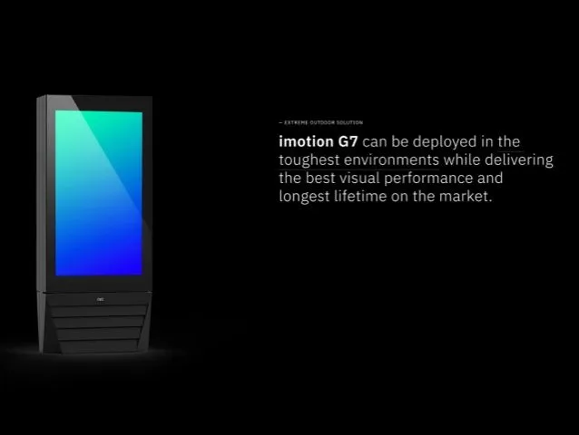 Infinitus iMotion G7 pour l’affichage dynamique