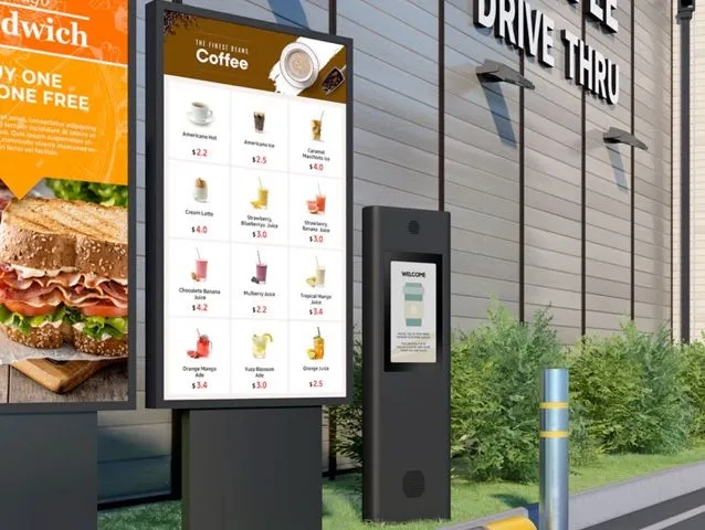 Écran d’affichage Samsung Tizen OHA-S au drive