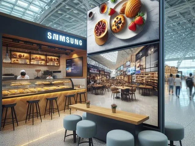 Écrans d’affichage Samsung Tizen 4 chez un boulanger