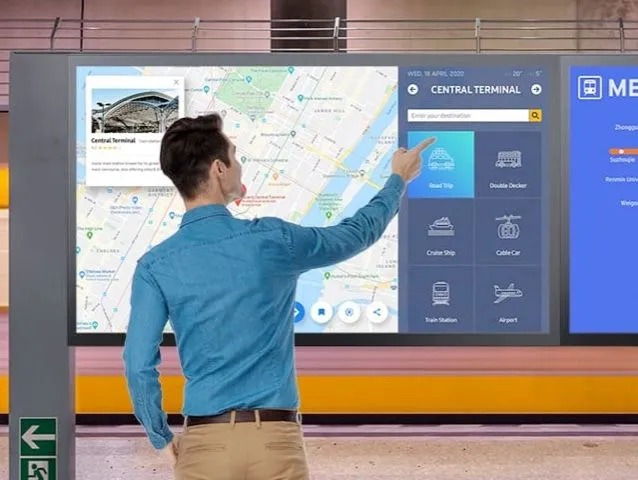 Smart TV Samsung Tizen QMB Series dans les transports