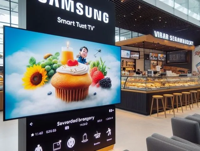 Écrans d’affichage Samsung Tizen 4 dans un magasin