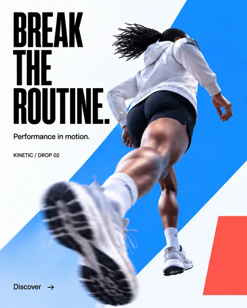 Tablette affichant une campagne sportive