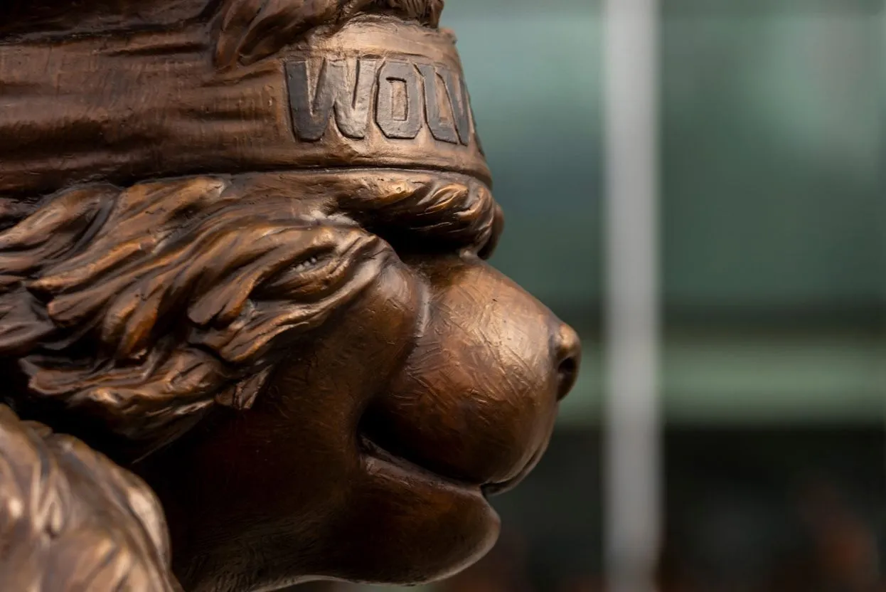 Statue du cobber, la mascotte Willy de l’Utah Valley University