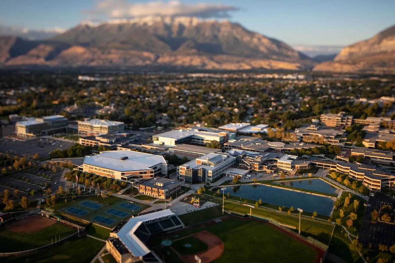 Vue sur le campus de l’Utah Valley University