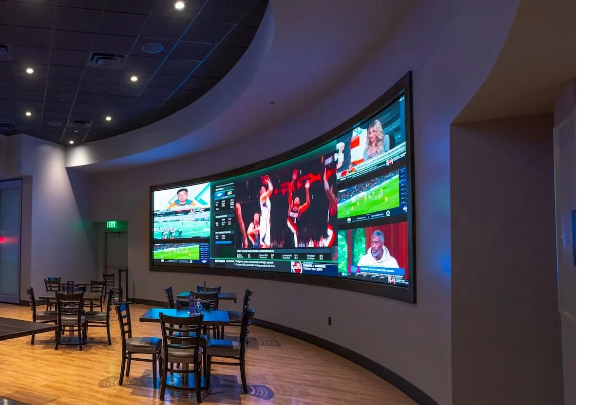 Écran LED incurvé de Visiontech LED Digital Displays
